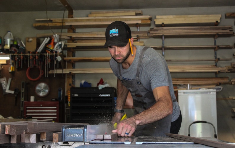 Handmade Solid Cherry Picture Frame, plus Acrylic Glass, Pre-Installed Hardware, Tabs, and Backing
