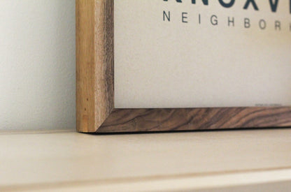 Handmade Solid Walnut Picture Frame with acrylic glass, Hardwood Photo frame, 5th anniversary gift