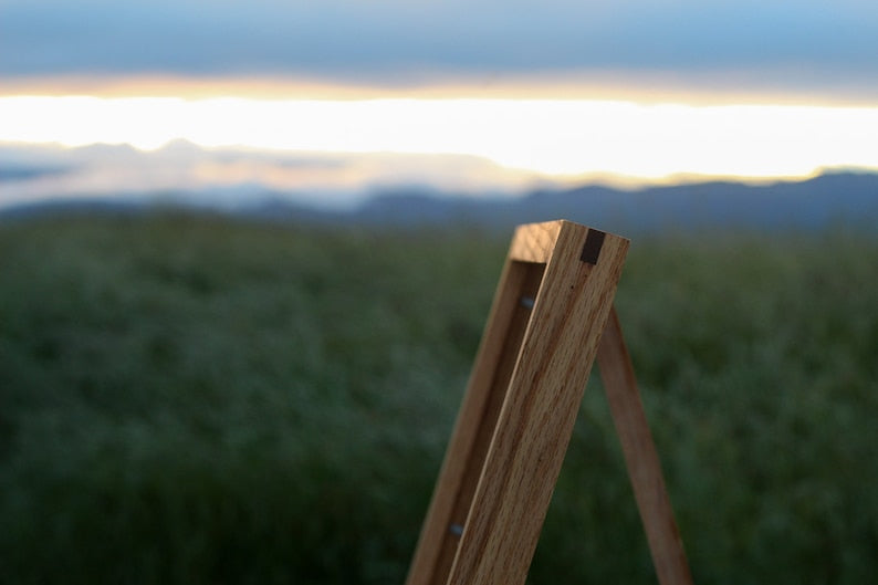 Handmade Solid White Oak Picture Frame, plus Acrylic Glass, Pre-Installed Hardware, Tabs, and Backing