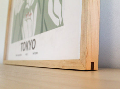 Handmade Solid Maple Picture Frame, plus Acrylic Glass, Pre-Installed Hardware, Tabs, and Backing