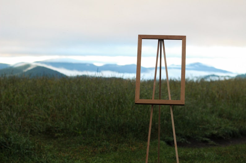 Handmade Solid Cherry Picture Frame, plus Acrylic Glass, Pre-Installed Hardware, Tabs, and Backing