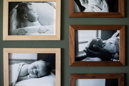 Handcrafted Wood Picture Magnet Frame: Walnut, Maple, Cherry, Oak