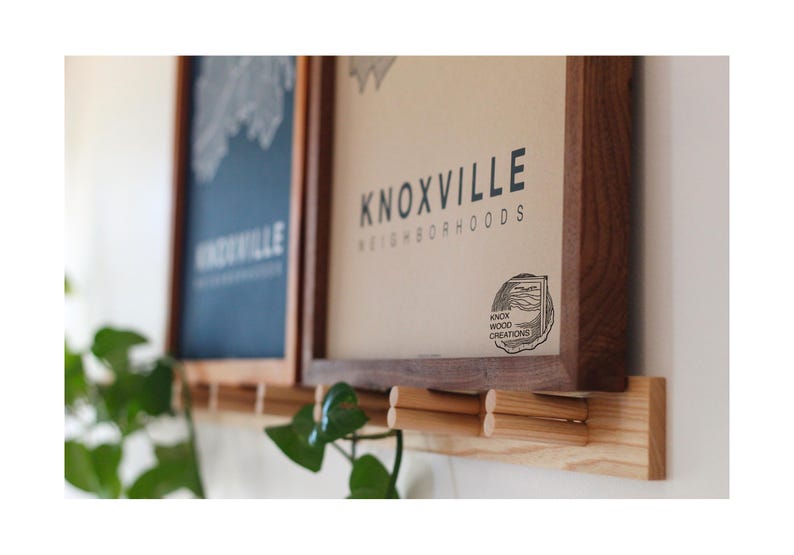 Handmade Solid Walnut Picture Frame, plus Acrylic Glass, Pre-Installed Hardware, Tabs, and Backing
