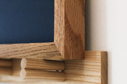 Handmade Solid White Oak Picture Frame, plus Acrylic Glass, Pre-Installed Hardware, Tabs, and Backing