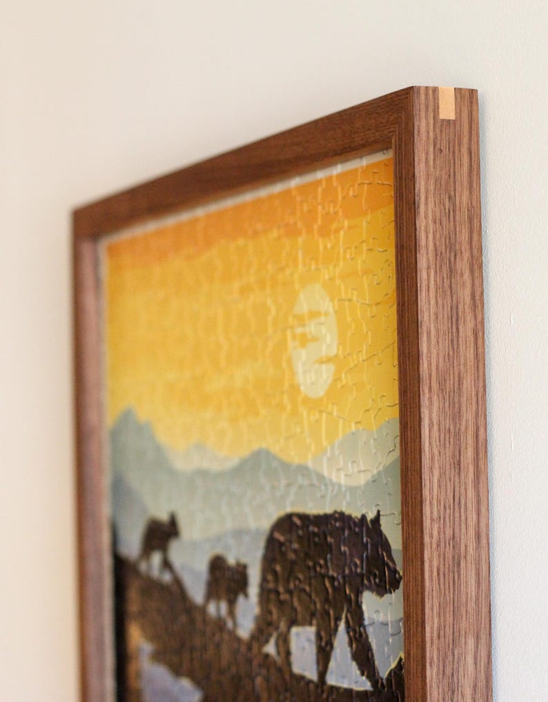 Handmade Solid Walnut Picture Frame with acrylic glass, Hardwood Photo frame, 5th anniversary gift